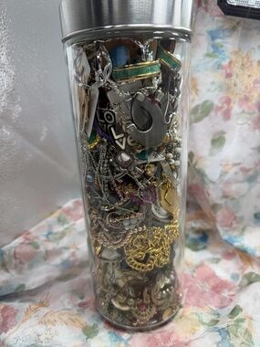 Vintage Jewelry Jar packed full Ready to Wear